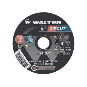 D. CORTE WALTER ZIPCUT 4,5"X1.2 A60 INOX